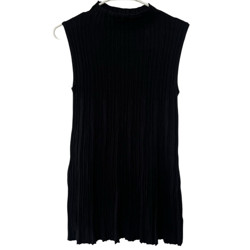 Pretty Angel Pleated Black Dress with Stretch - Size Small